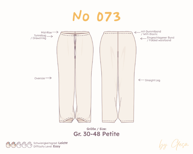 Oversized pajama pants – Petite 30–48