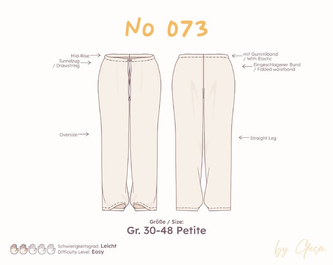 Oversized Pyjama-Hose – Petite 30–48