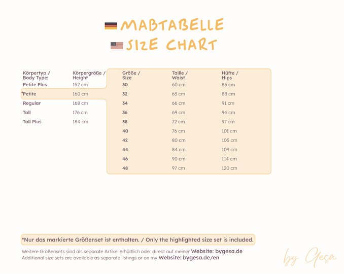 Oversized Pyjama-Hose – Petite 30–48