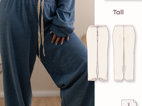 Oversized pajama pants – Tall 30–48