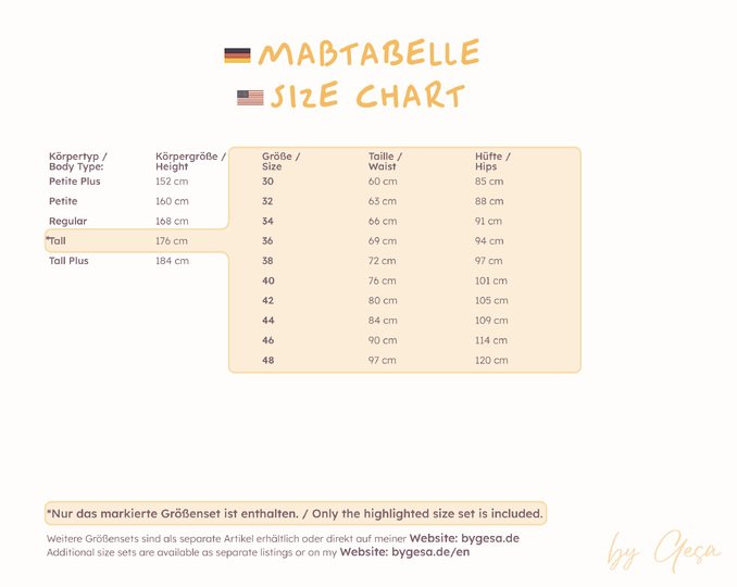 Oversized Pyjama-Hose – Tall 30–48