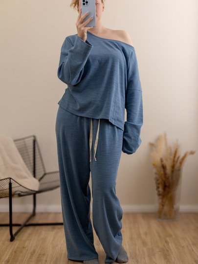 Oversized Pyjama-Hose – Tall 30–48