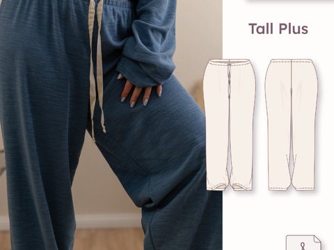 Oversized pajama pants – Tall Plus 30–48