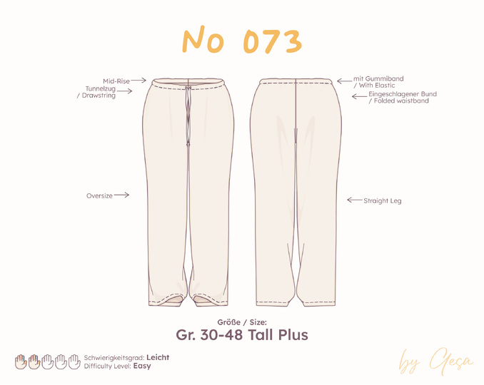 Oversized pajama pants – Tall Plus 30–48
