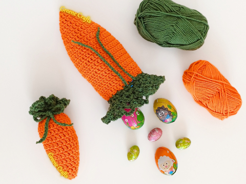Crochet Pattern: Carrot Treat Bag - Easy Easter Crochet Project
