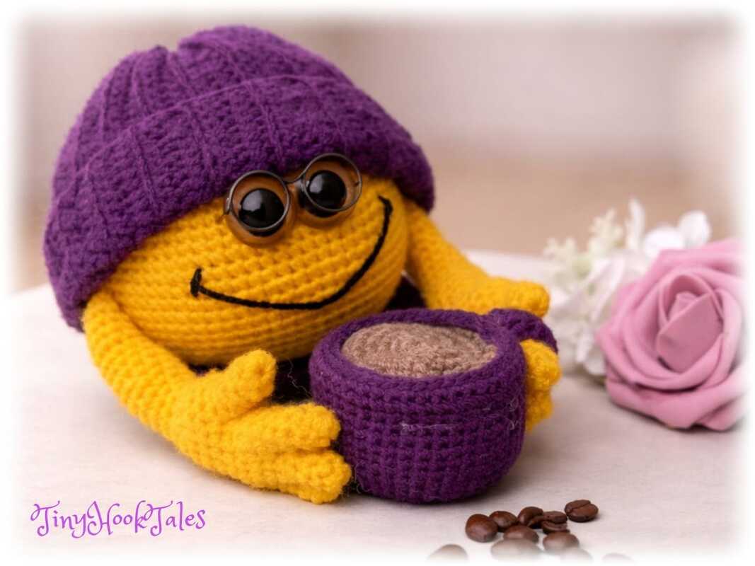 Häkelanleitung für Smiley "Bruno Bohne" - Bild 3