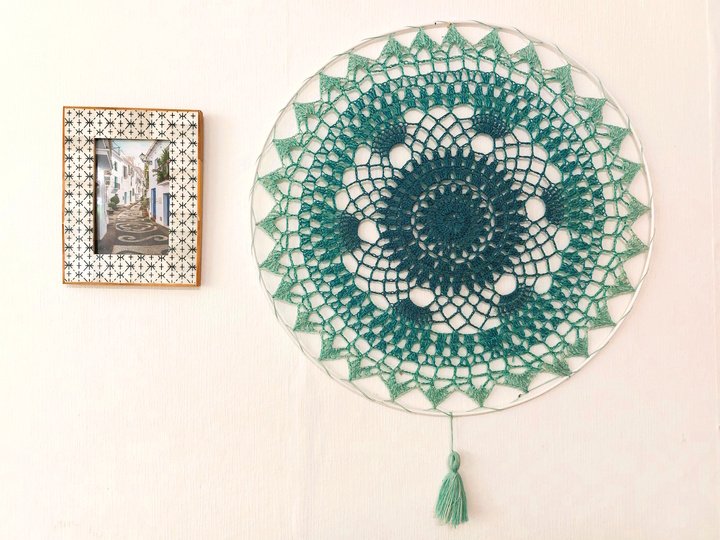 Mandala Sonnenstern – Häkelanleitung mit Schritt-für-Schritt-Fotos