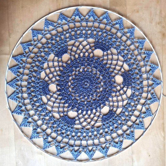 Mandala Sonnenstern – Häkelanleitung mit Schritt-für-Schritt-Fotos