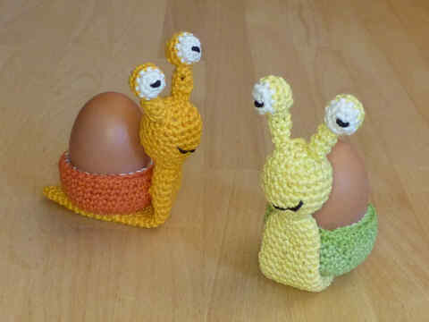 Häkelanleitung Eierbecher Schnecke "Die Eierschnecke"