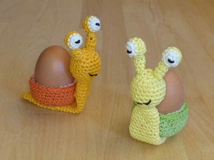 Häkelanleitung Eierbecher Schnecke "Die Eierschnecke"