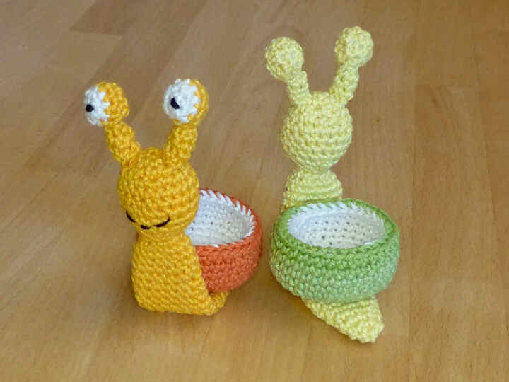 Häkelanleitung Eierbecher Schnecke "Die Eierschnecke"