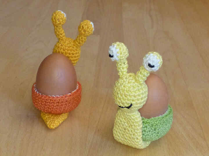 Häkelanleitung Eierbecher Schnecke "Die Eierschnecke"