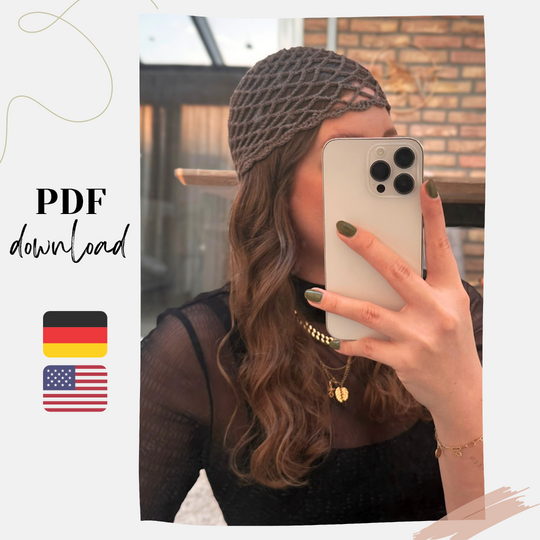 Crochet Pattern Mesh Hat LUMI | advanced beginner | German & English