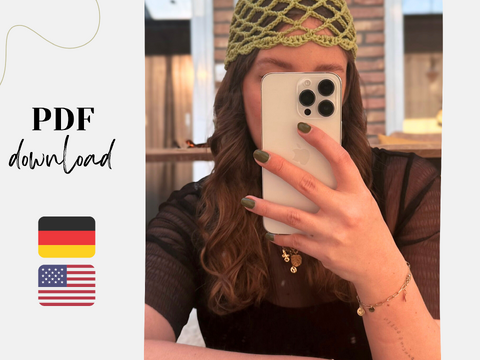 Crochet Pattern Mesh Hat SORA | beginner friendly | German & English