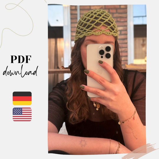 Crochet Pattern Mesh Hat SORA | beginner friendly | German & English