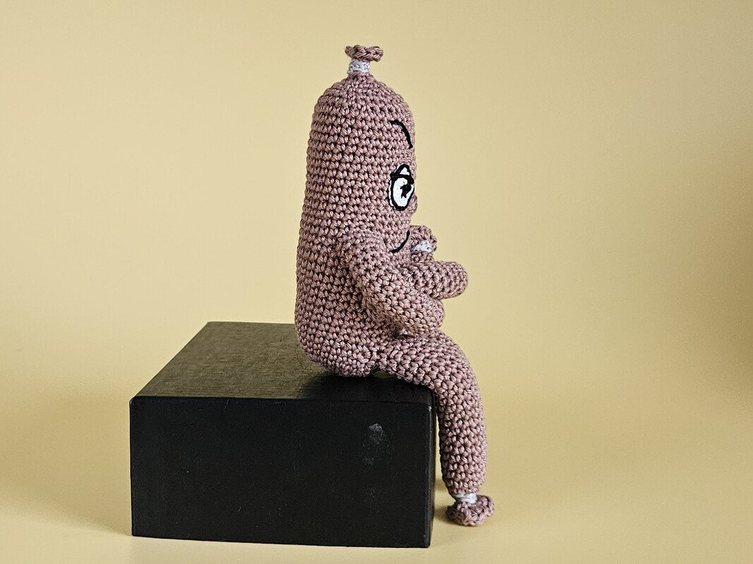 Häkelanleitung beleidigte Leberwurst – lustige Amigurumi Figur häkeln - Bild 7