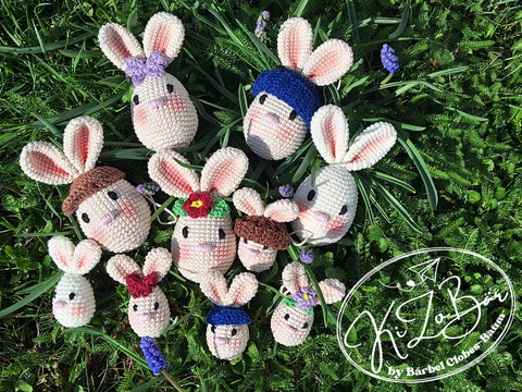 Eier-Häschen - Häkelanleitung für niedliche Häschen für den Osterstrauch