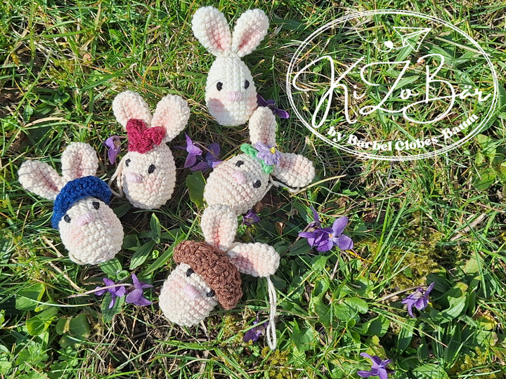 Eier-Häschen - Häkelanleitung für niedliche Häschen für den Osterstrauch