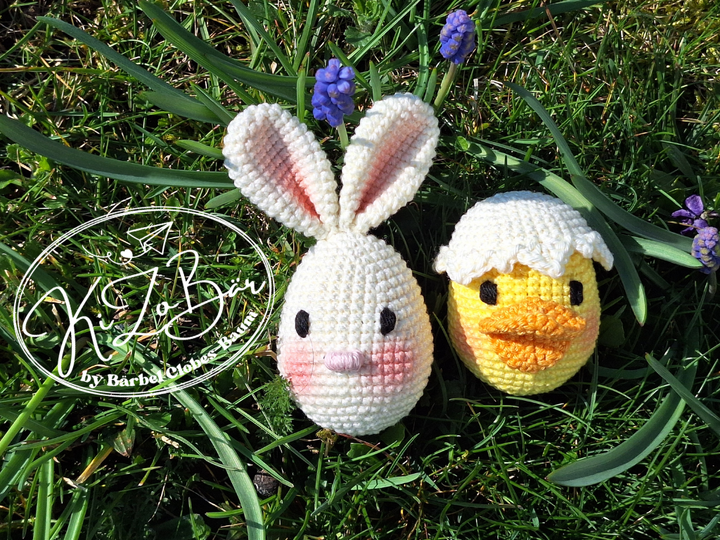 Eier-Bauernhoftiere - Häkelanleitung für niedliche Bauernhoftiere in Eiform