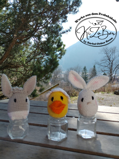 Eier-Bauernhoftiere - Häkelanleitung für niedliche Bauernhoftiere in Eiform