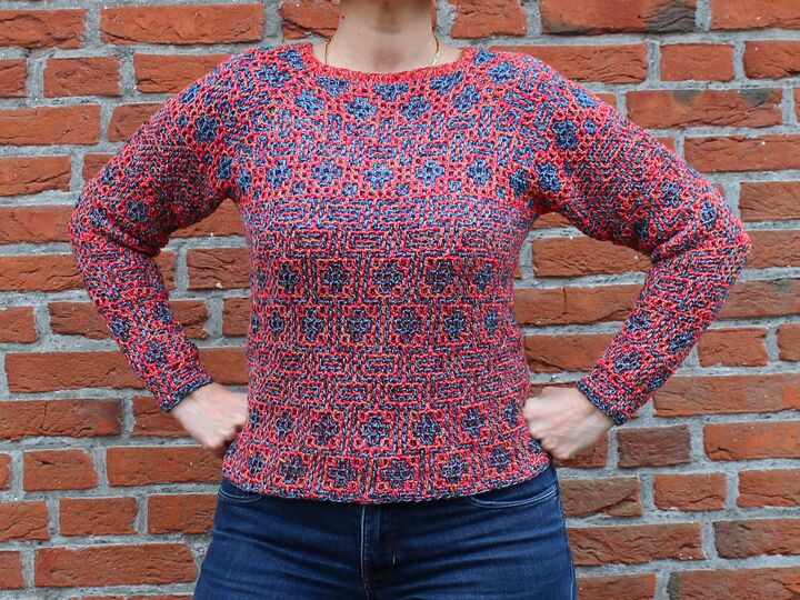 CAL "Woven Wostra" unisex Häkelpullover RVO in allen Größen