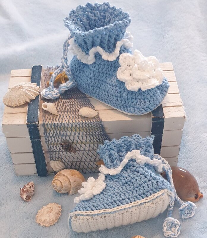 Häkelanleitung für Babyschuhe Joy / Größe 0 – 6 Monate - Bild 6