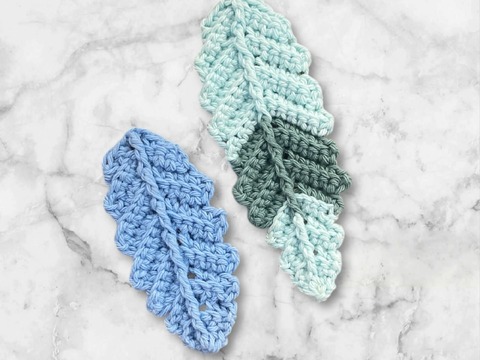 Häkelanlaitung Feder