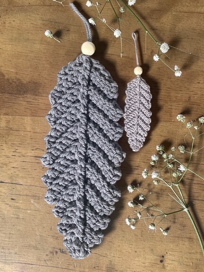 Häkelanlaitung Feder