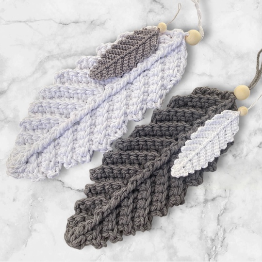 Häkelanlaitung Feder