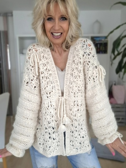 Marchy Häkeljacke - Häkelanleitung im Patchworkstil