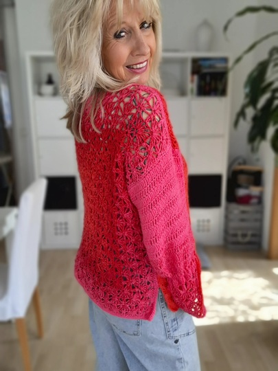 Marchy - Häkelanleitung für Jacke und Wendepulli im Patchworkstil