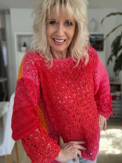 Marchy - Häkelanleitung für Jacke und Wendepulli im Patchworkstil