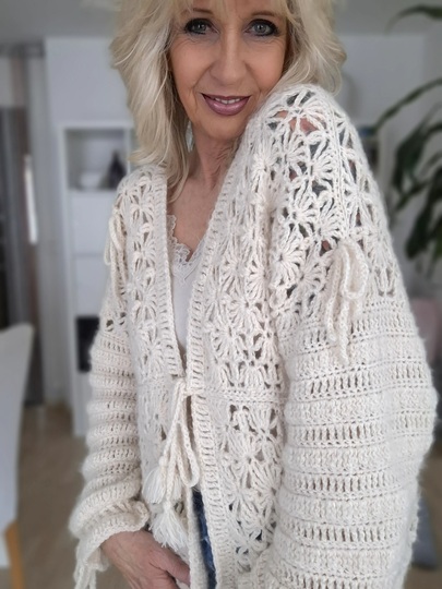 Marchy Häkeljacke - Häkelanleitung im Patchworkstil