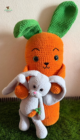 Mr. Möhre und sein Hasi - Häkelanleitung