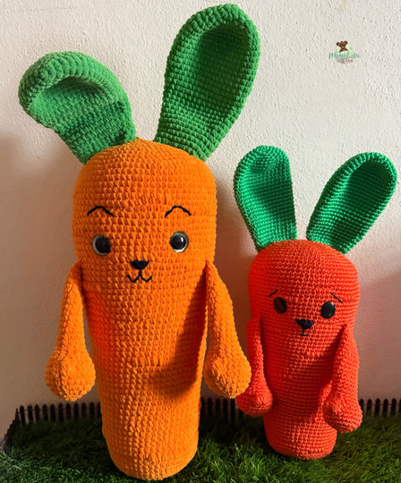 Mr. Möhre und sein Hasi - Häkelanleitung