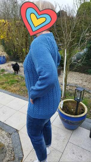 RVO-Jacke "Irischer Winter", Aranmusterjacke Gr. XS-5XL und größer