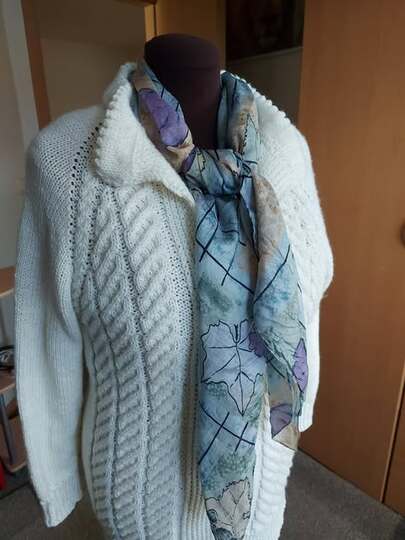 RVO-Jacke "Irischer Winter", Aranmusterjacke Gr. XS-5XL und größer