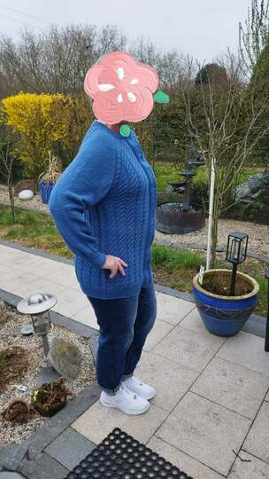 RVO-Jacke "Irischer Winter", Aranmusterjacke Gr. XS-5XL und größer