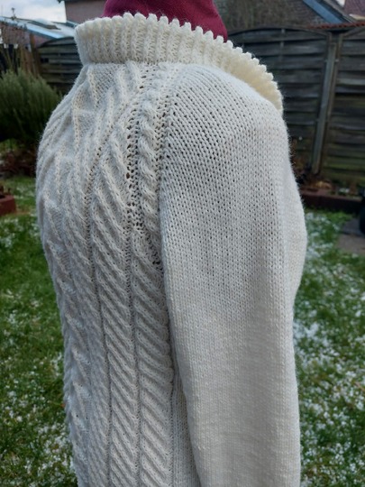 RVO-Jacke "Irischer Winter", Aranmusterjacke Gr. XS-5XL und größer