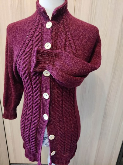 RVO-Jacke "Irischer Winter", Aranmusterjacke Gr. XS-5XL und größer