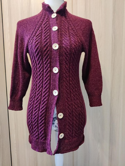 RVO-Jacke "Irischer Winter", Aranmusterjacke Gr. XS-5XL und größer