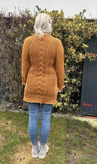 RVO-Jacke "Irischer Winter", Aranmusterjacke Gr. XS-5XL und größer