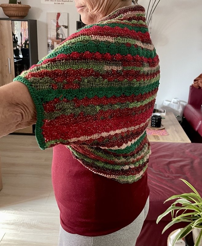 Wunderschöner Seelenwärmer "Glitter" für jede Größe (lt. Anleitung)