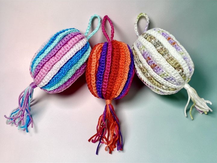 Tawashi Eier -Häkelanleitung