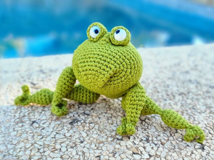 P19 Crochet Pattern Frog with a Jacket – Amigurumi, Keychain, Bag Charm