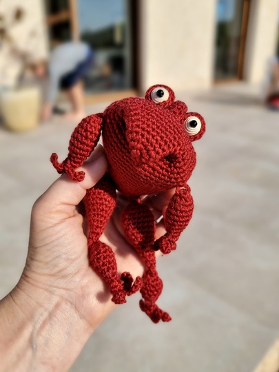 P19 Häkelanleitung Frosch mit Jacke, Amigurumi ,Schlüssel-,Taschenanhänger