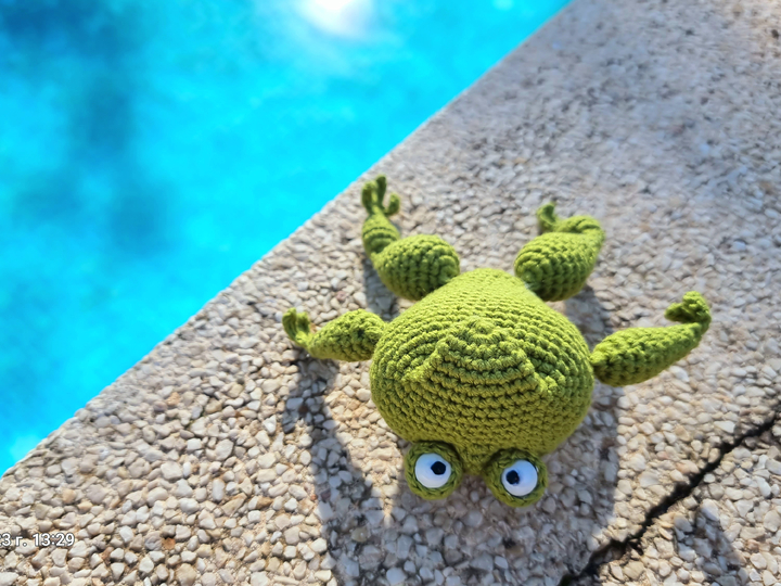 P19 Häkelanleitung Frosch mit Jacke, Amigurumi ,Schlüssel-,Taschenanhänger