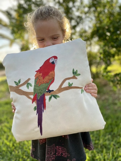 Applikationsvorlage Papagei Artemis