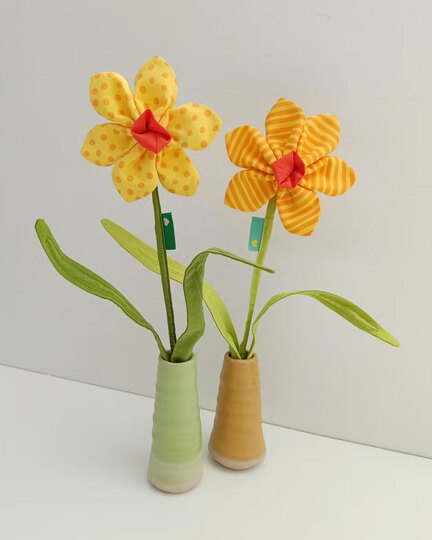 Zimmerpflanze "Frieda Osterglocke" (Schnittmuster und Nähanleitung)