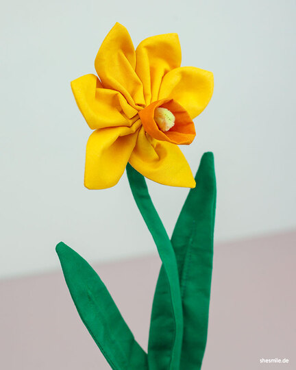 Zimmerpflanze "Frieda Osterglocke" (Schnittmuster und Nähanleitung)